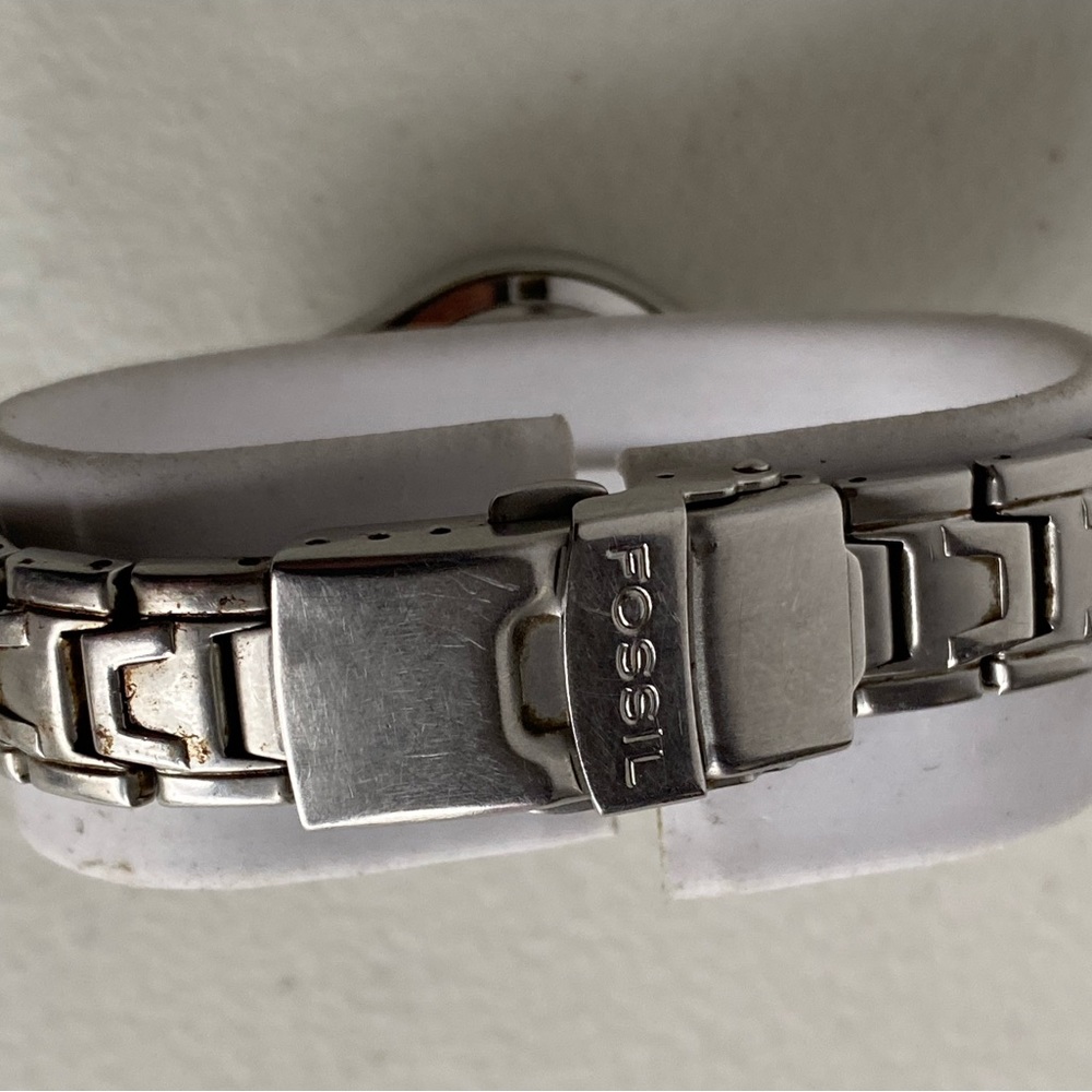 Fossil Blue Watch Blue Green Dial Silver Tone - Picture 7 of 11